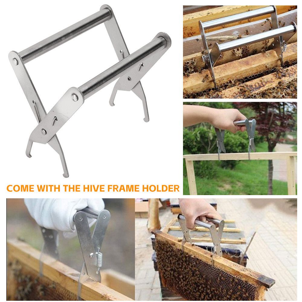 110 Beekeeping Equipment Tool Bee Smoker Brush Fork Hive Tool Bee Catcher Marker image 4