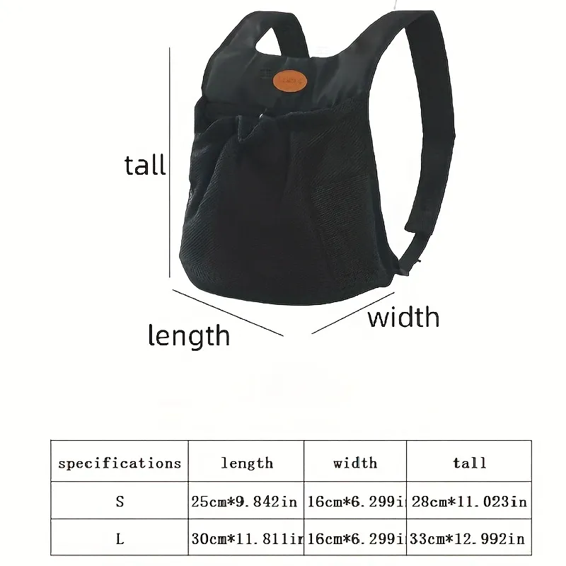 ZICHONG Pet Chest Carrier Backpack – Breathable Mesh, 3–5kg image 6