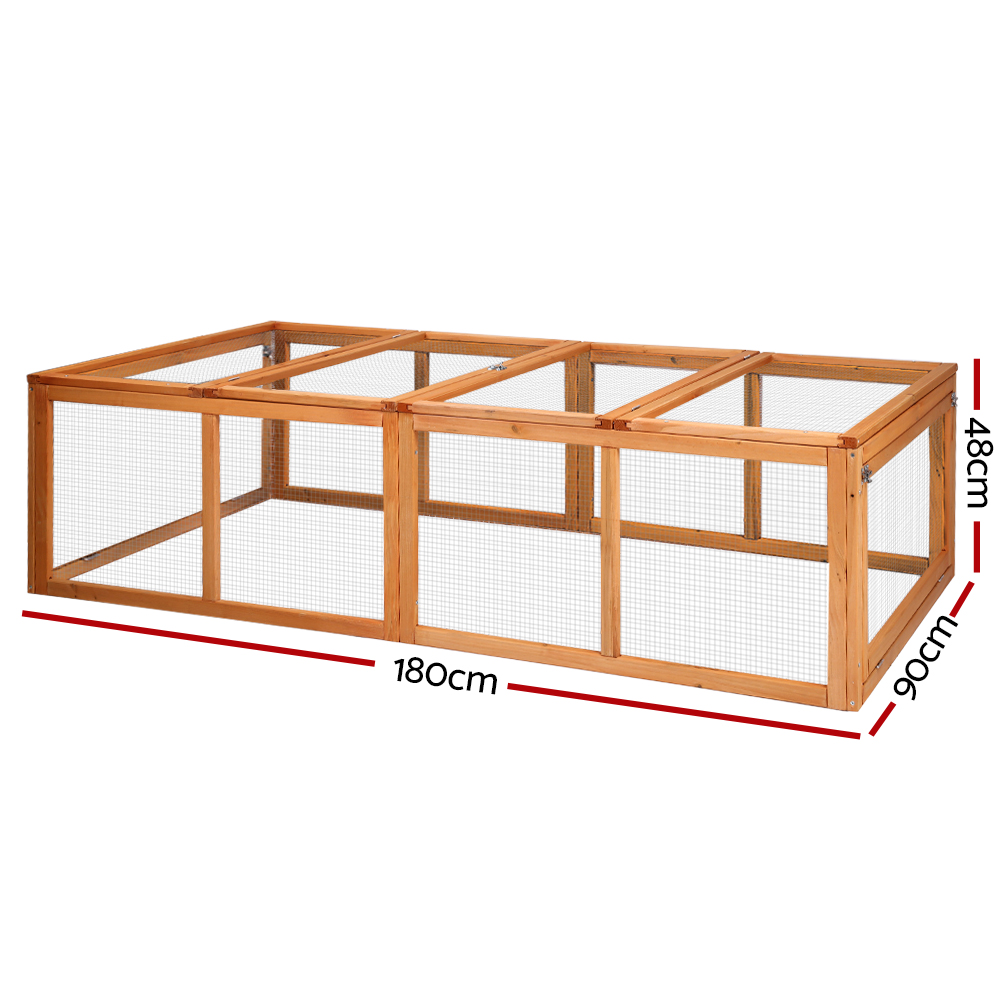 i.Pet Chicken Coop Rabbit Hutch 180cm Extra Large Wooden Chicken House Run XL Hen Cage image 2
