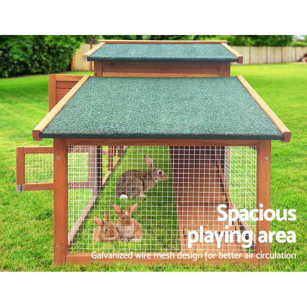 i.Pet Chicken Coop Rabbit Hutch 169cm x 52cm x 72cm Large Chicken Coop Wooden House… image 5