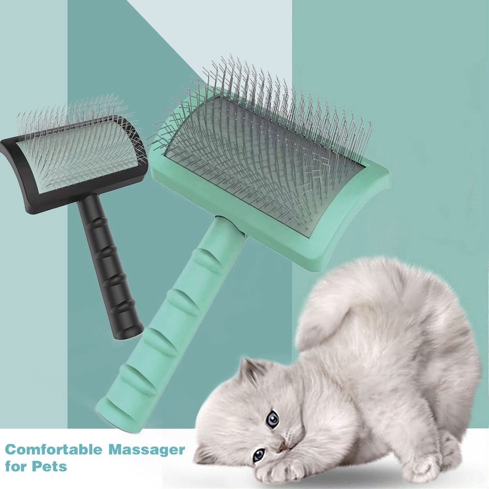 Firm Slicker Brush for Dogs- Extra Long Pin Slicker Brush for Large Dog Pet Grooming… image 3