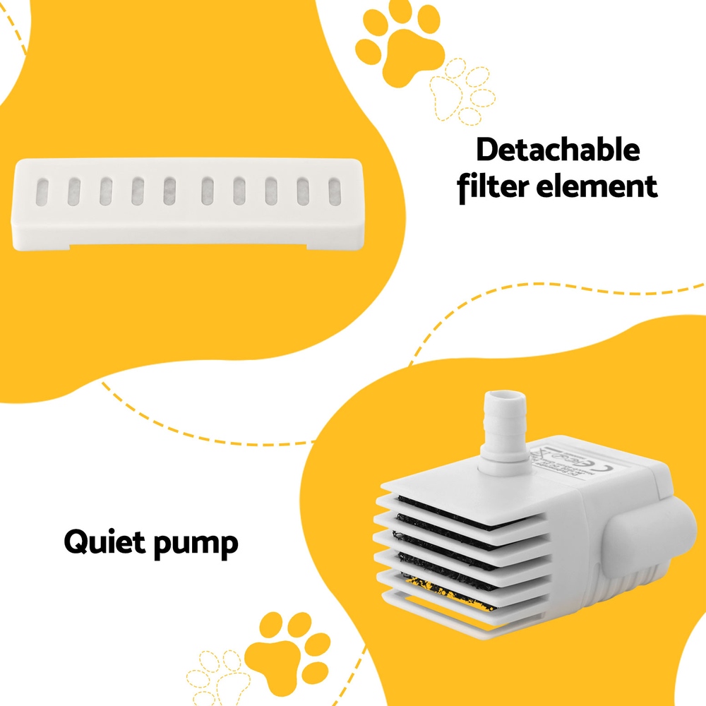 i.Pet Pet Water Fountain Feeder Dispenser Filter Dog Cat Drinking Automatic 2.2L image 6