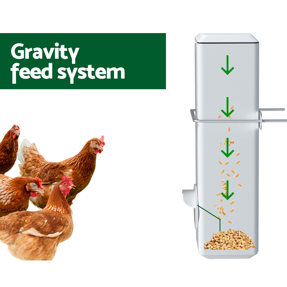 Giantz Chicken Feeder 4L Water Dispenser Automatic Waterer image 4