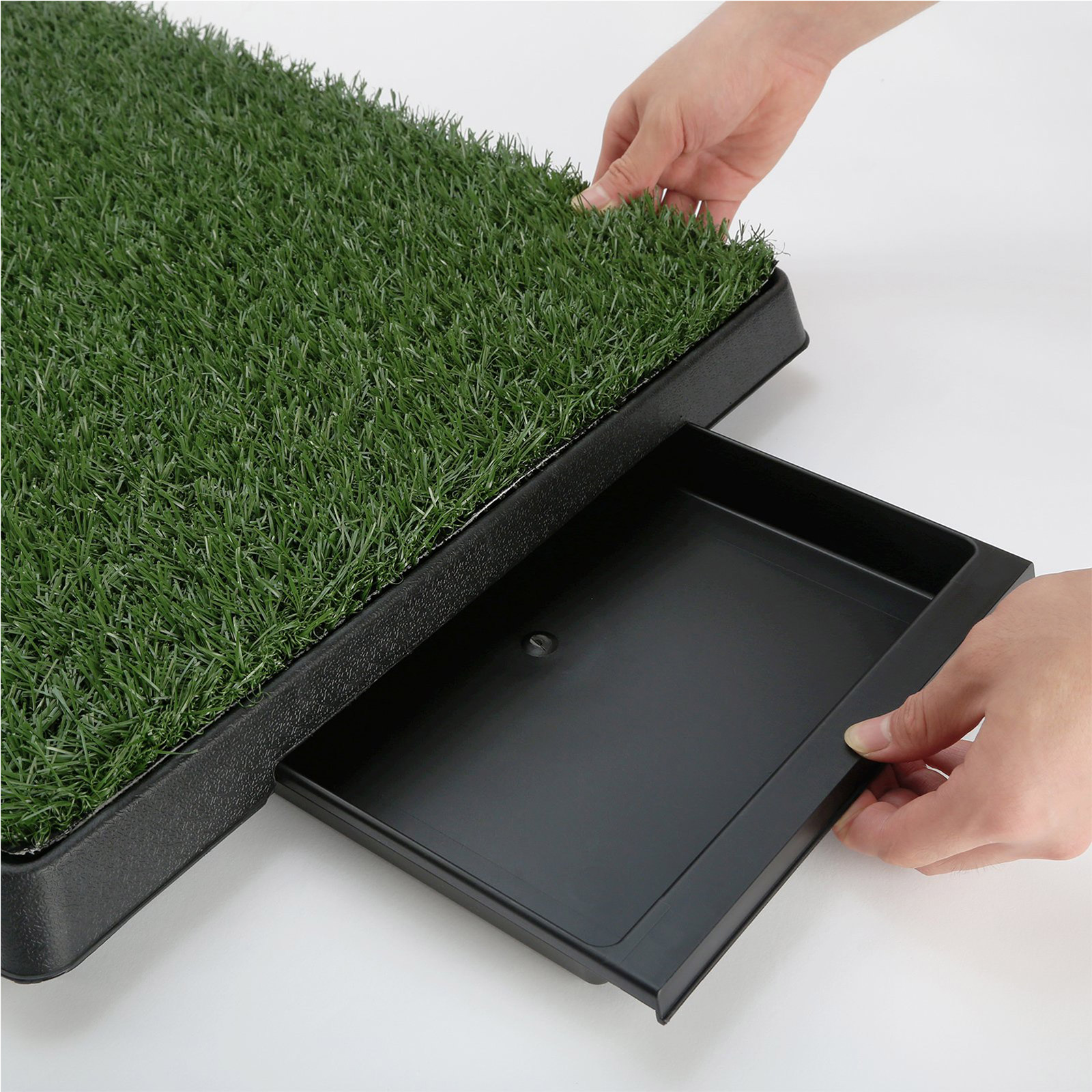 Pet Dog Potty Tray Training Toilet + 1 Grass Mat 63cm x 50cm image 6