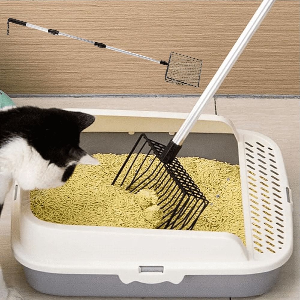 42" Metal Cat Litter Scoop with Deep Shovel&Long Handle image 4