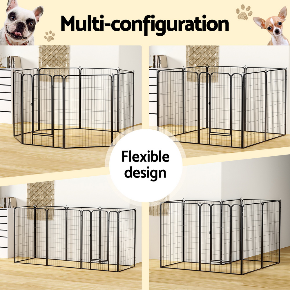 i.Pet Pet Dog Playpen 48" Enclosure 8 Panel Cage Kennel Puppy Fence Play Pen image 4