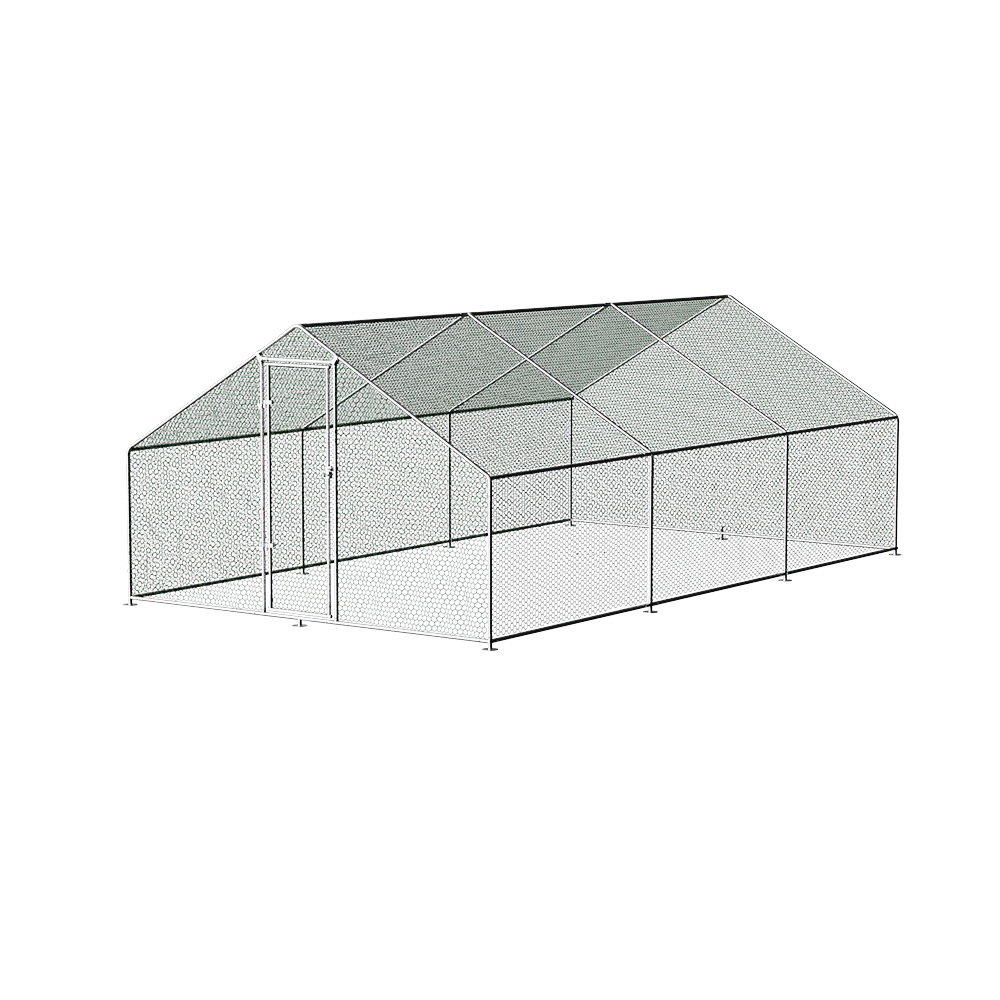 i.Pet Chicken Coop Cage 3x6x2m Galvanised Steel image 8