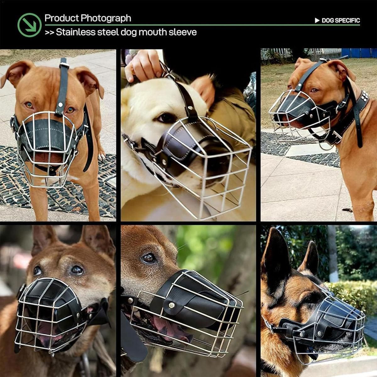 Anti Bite Anti Bark Dog Muzzle Mouthguard Adjustable for Small Medium Large Dogs… image 8
