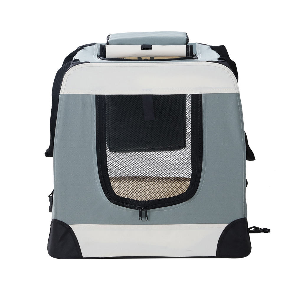 i.Pet Pet Carrier Soft Crate Dog Cat Travel 90x61CM Portable Foldable Car 2XL image 4