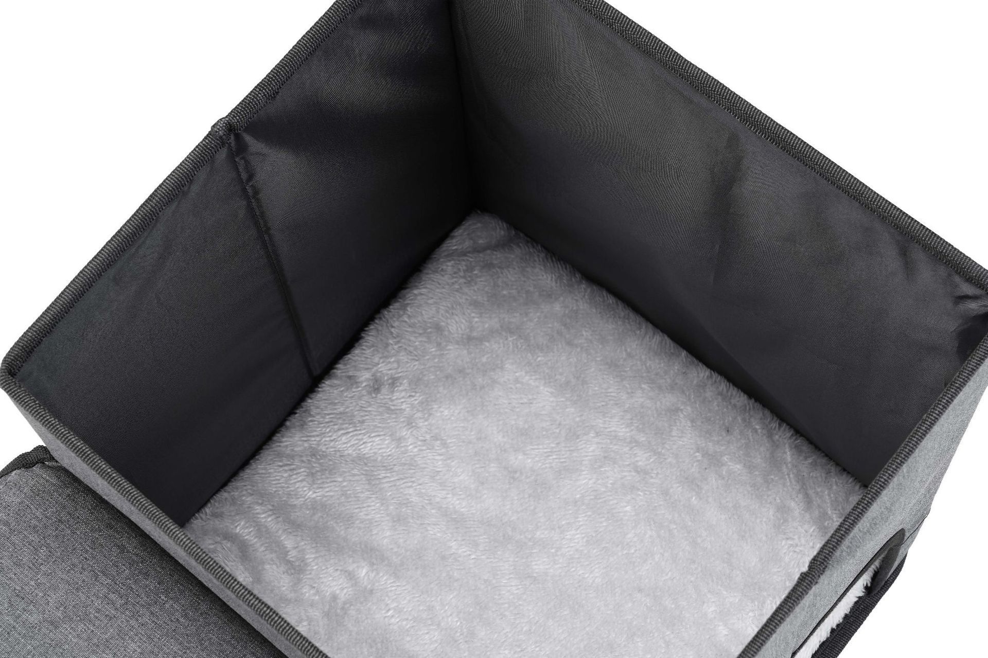 3-in-1 Pet Stairs with Built-in Pet Bed and Storage Compartments, Grey image 13