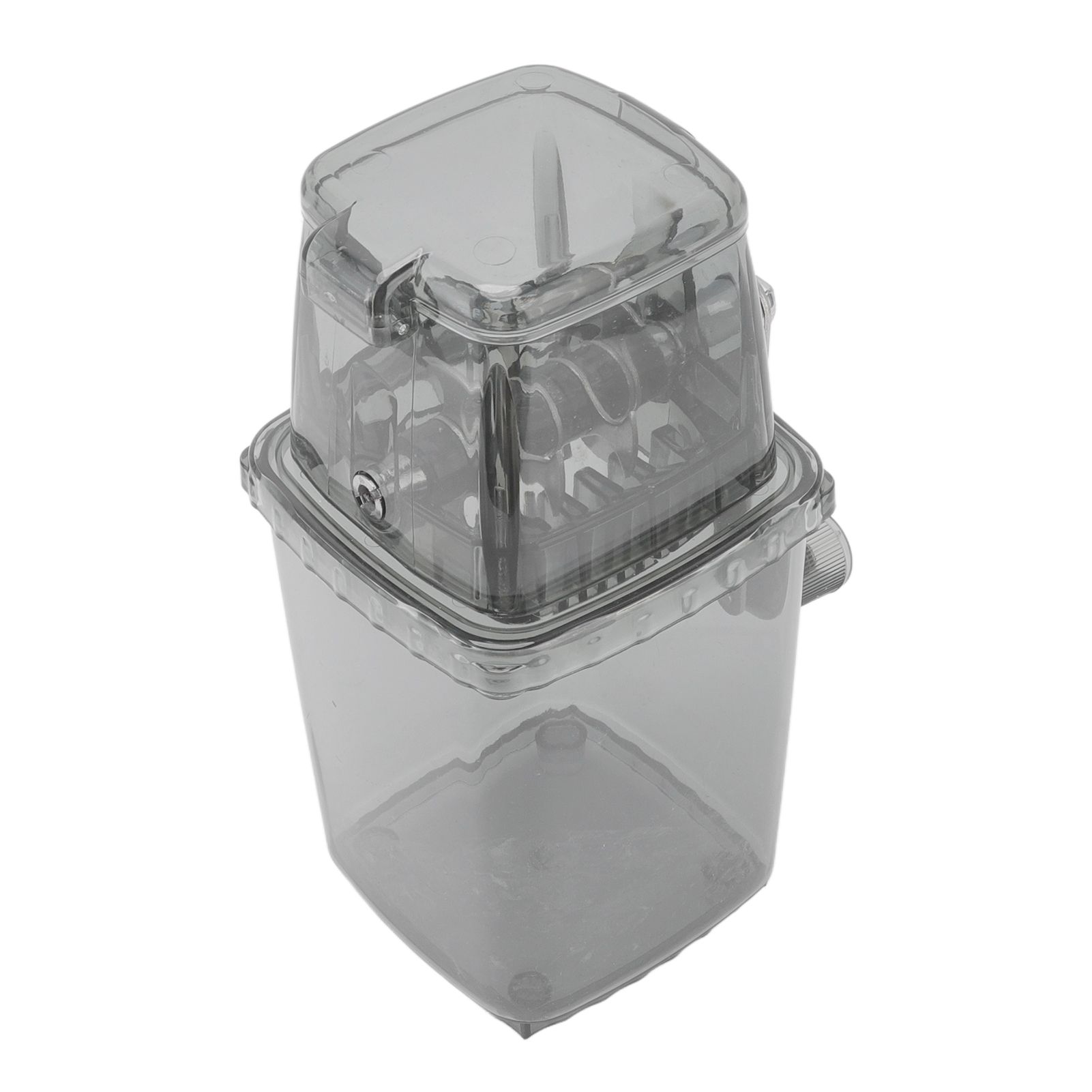 Manual Ice Crusher Small Portable Shaver Hand Operated Snow Cone Machine for Home Grey image 5