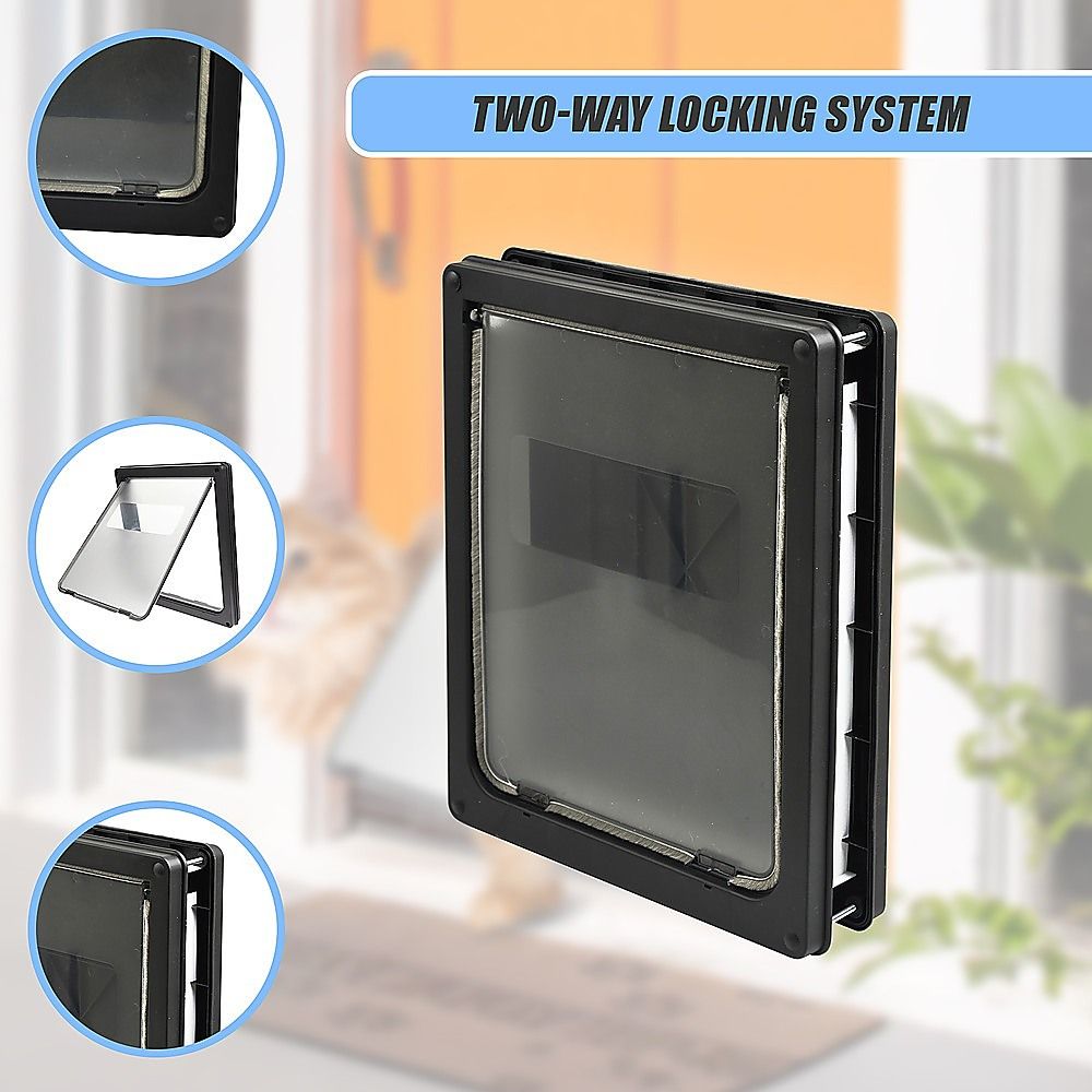 Extra Large 2 Way Lockable Cat Dog Pet Flap Door image 3