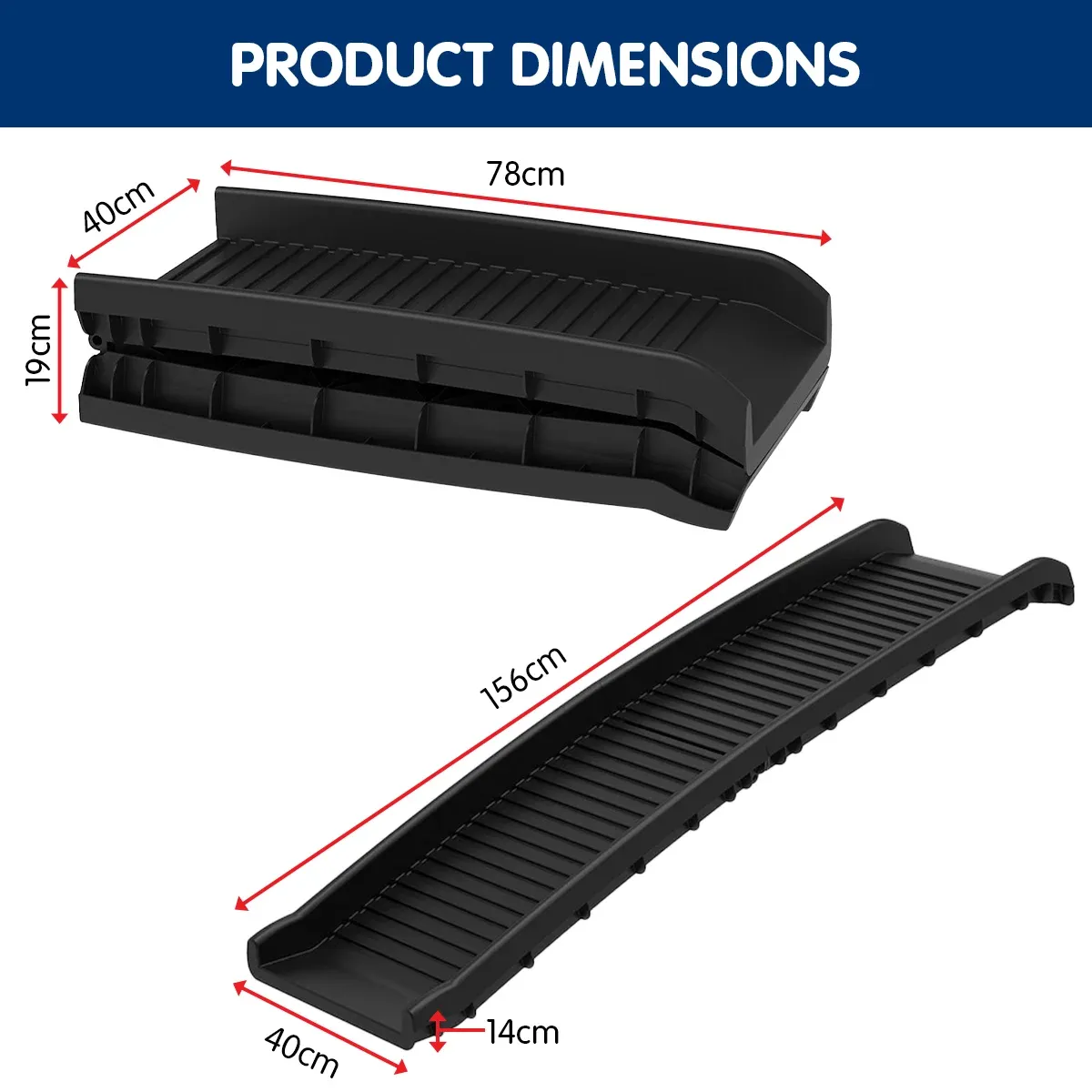 Furtastic Foldable Dog Ramp Non-Slip Portable Pet Steps Ladder for Car SUV High Bed… image 4