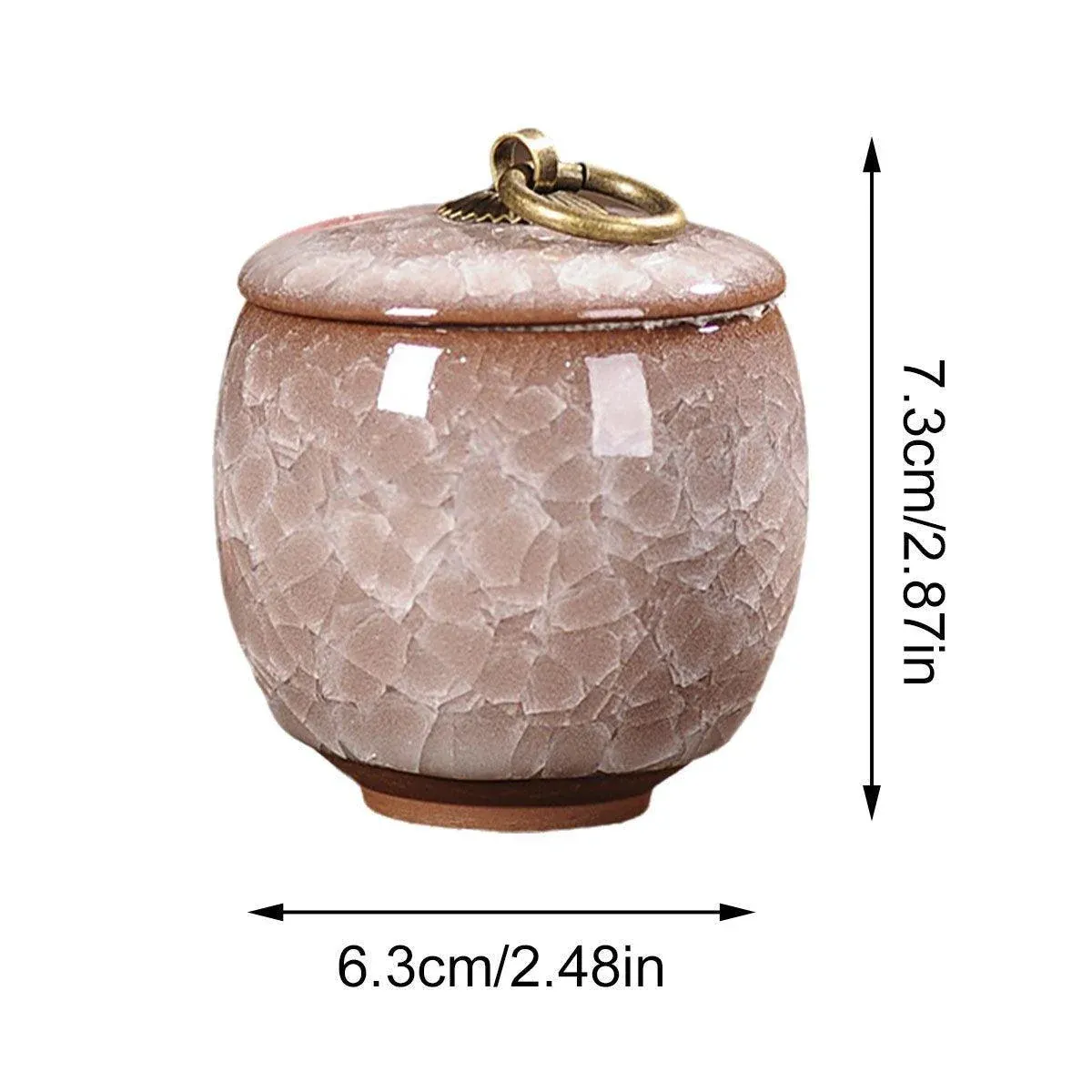 Small Pet Urn for Ashes Memorial Keepsake Urns for Dog Cat Cremation Remains - Yellow image 4