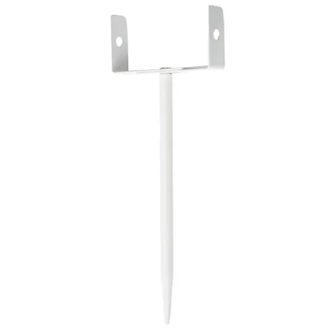 White Rainwater Downspout Bracket with Strap