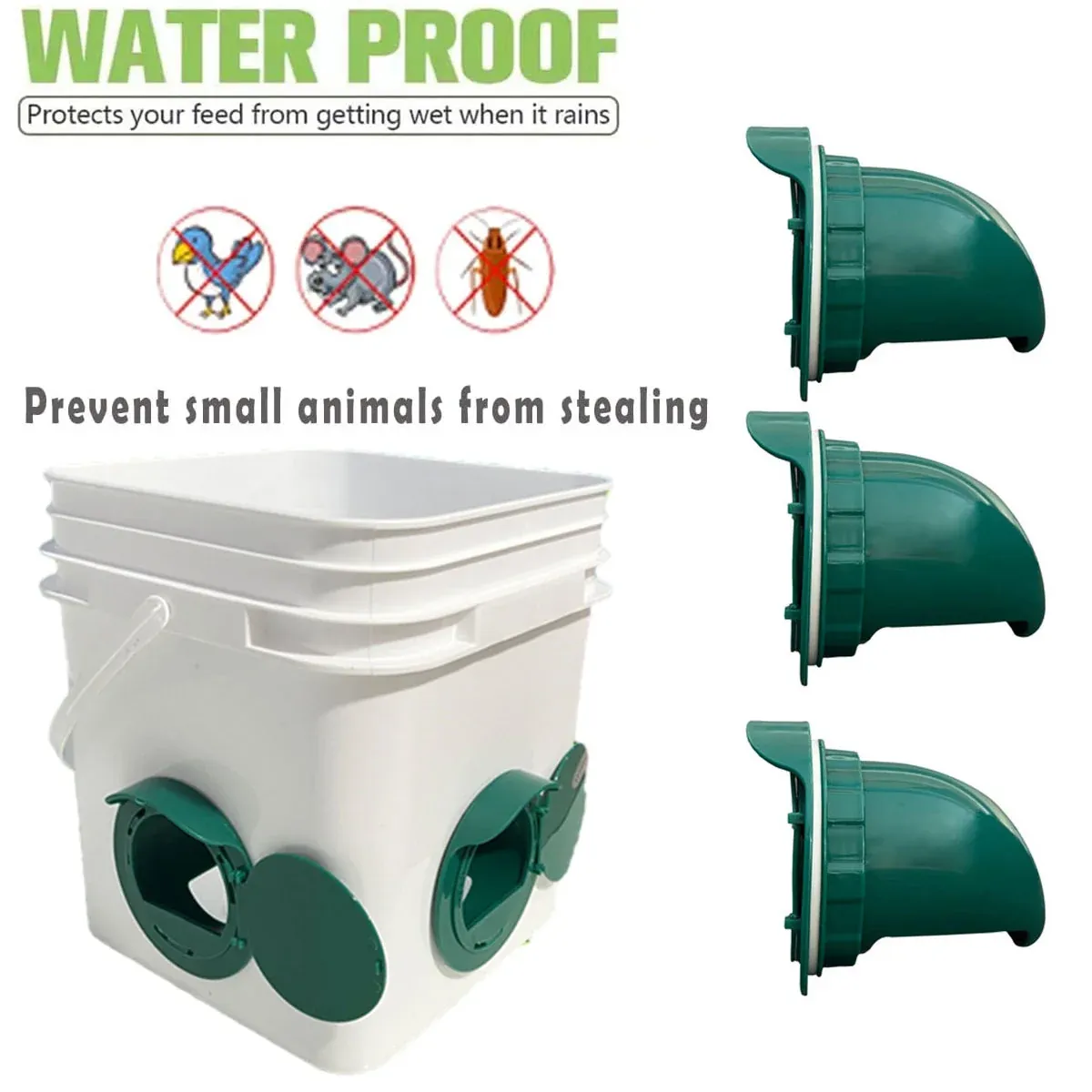 5PCS Automatic Chicken Feeder Poultry Feeding Cup Trough Drinker Set Hen Coop image 11