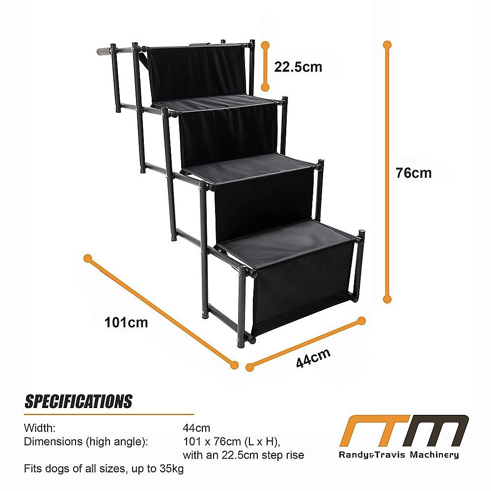 Folding Dog Car Boot Steps Ladder Lightweight Strong Pet Stairs image 12