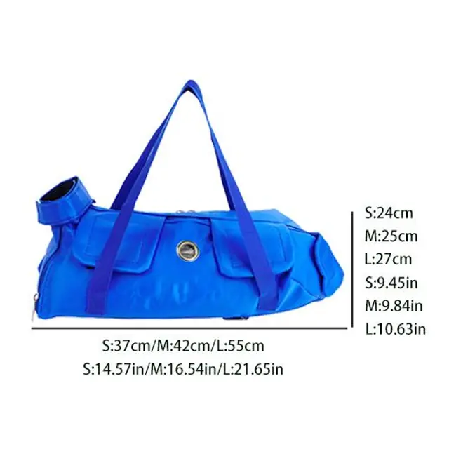 Blue Foldable Pet Carrier Tote L 55x27cm Fits 12-16lb Cats Oxford Cloth…, 55 × 27cm