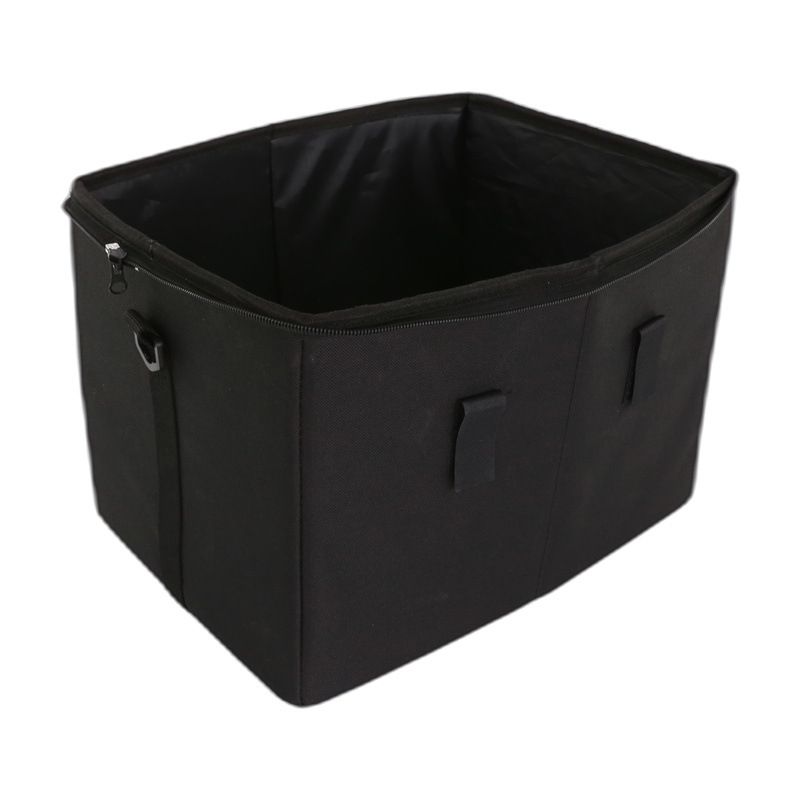 Foldable Bicycle Rear Rack Pet Carrier Bag with Metal Wire Basket, Black image 9