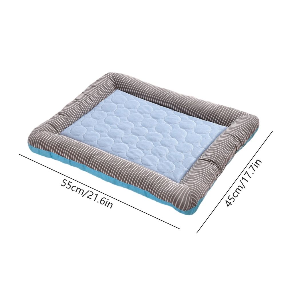 Pink Washable Ice Silk Cool Pet Bed For Dogs Cats Summer Portable Non Slip Cooling… image 3