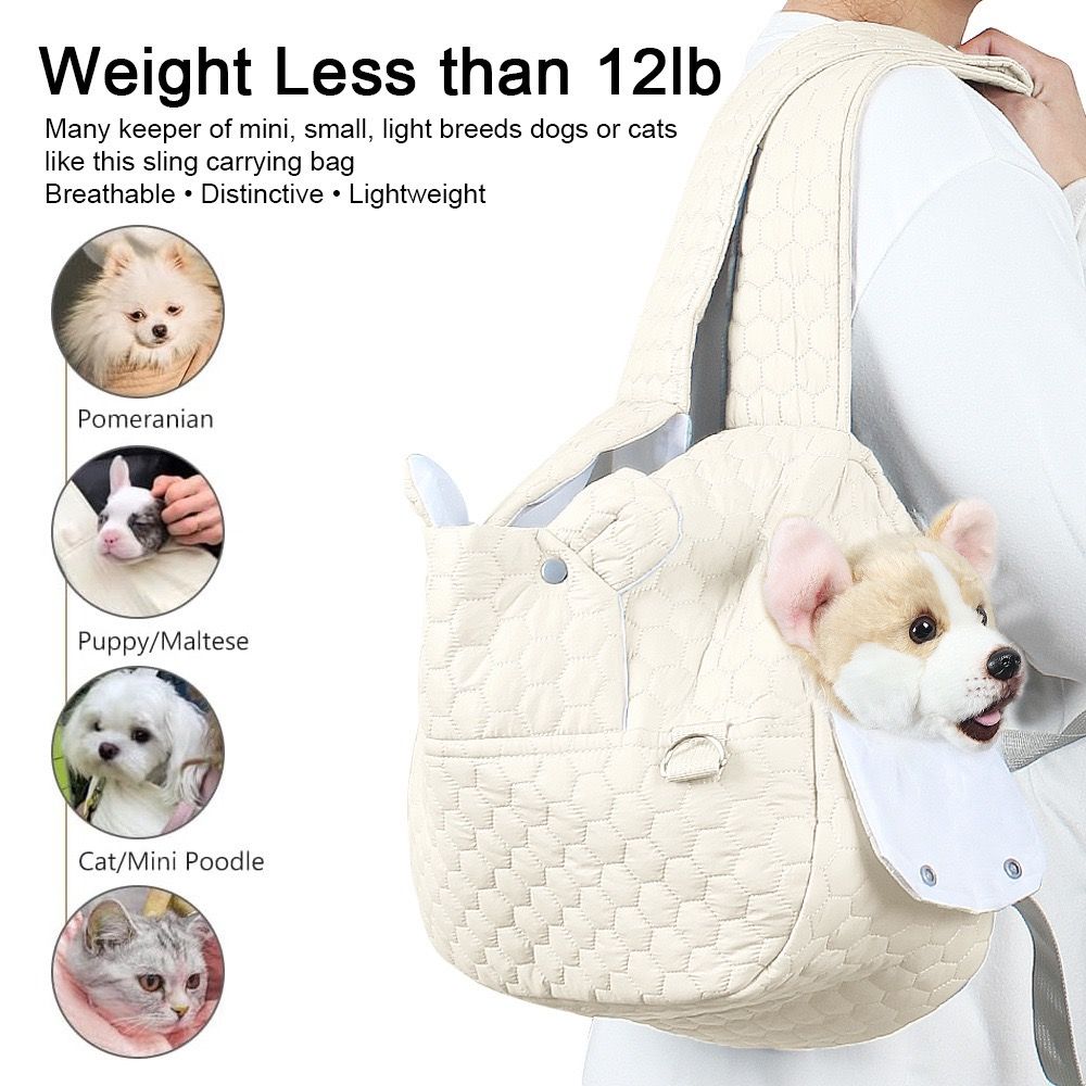 Snuggle Paws Front-Facing Pet Carrier Backpack – Hands-Free Cat & Dog Sling…, Khaki image 5