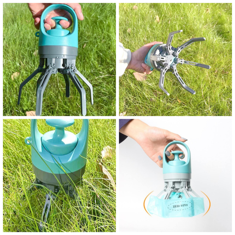Blue - 6-Claw Portable Pet Poop Picker image 6