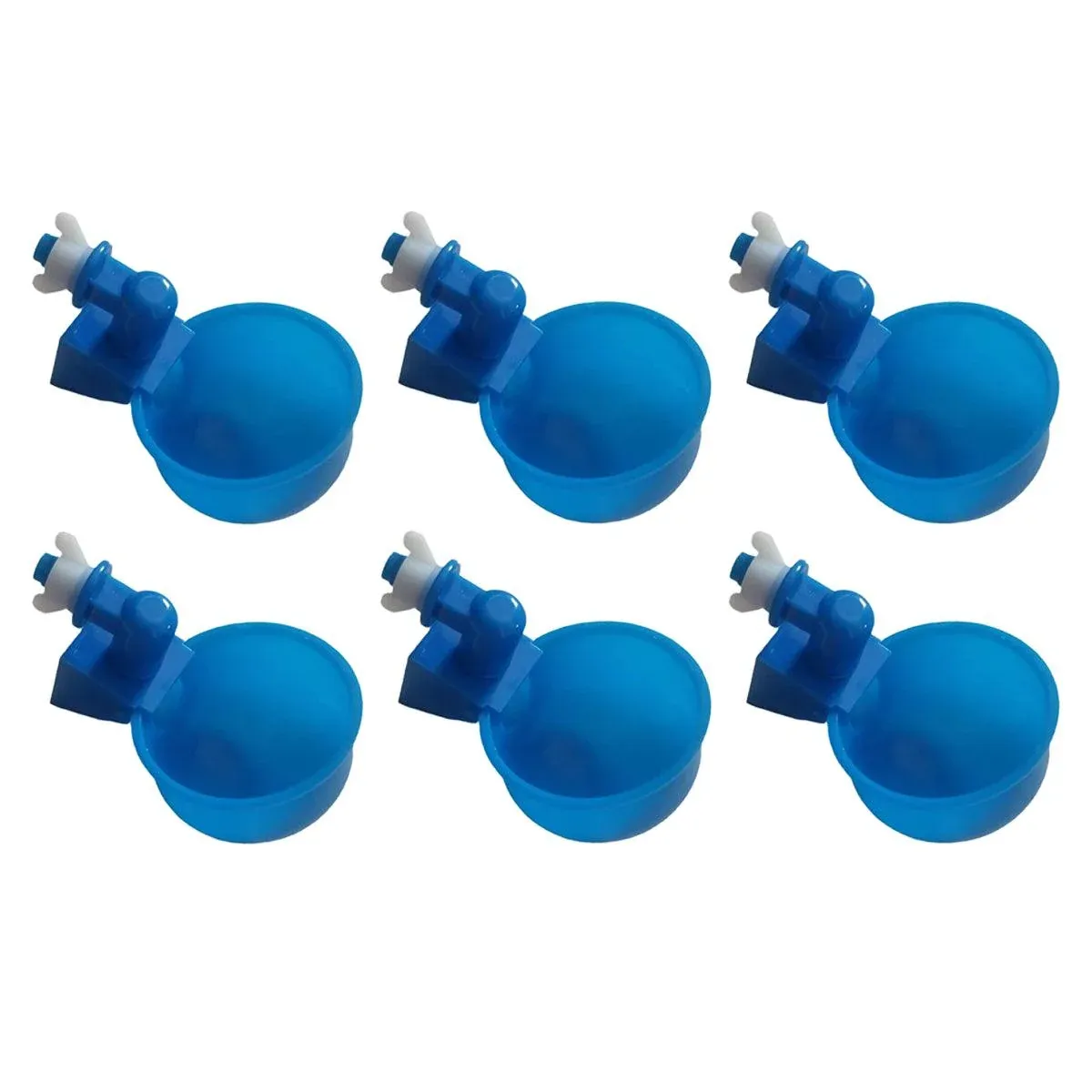 6pcs Chicken Drinking Bowl Poultry Waterer Feeder Automatic Drinking Cups Coop image 2