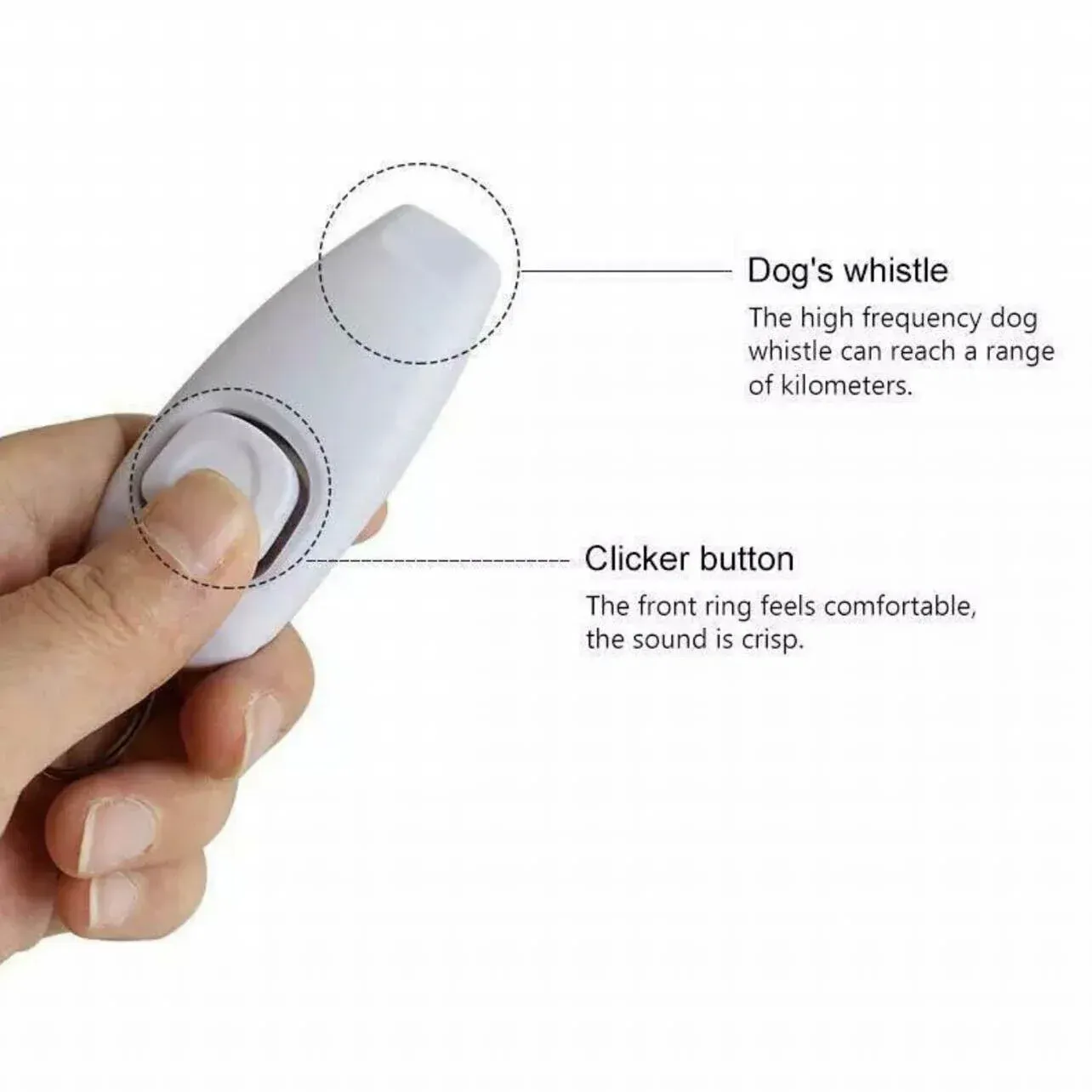 Dog Whistle and Clicker Set for Training Stop Barking Obedience Tool Combo - Emerald… image 5