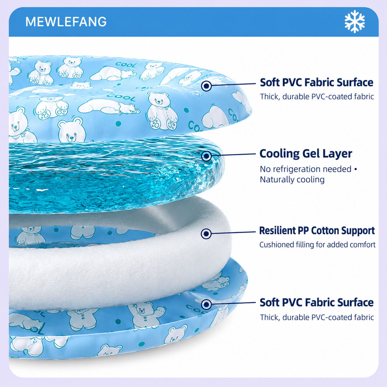 Summer Cooling Pet Bed for Cats and Dogs – Portable Pet Sleeping Pad for Home image 5