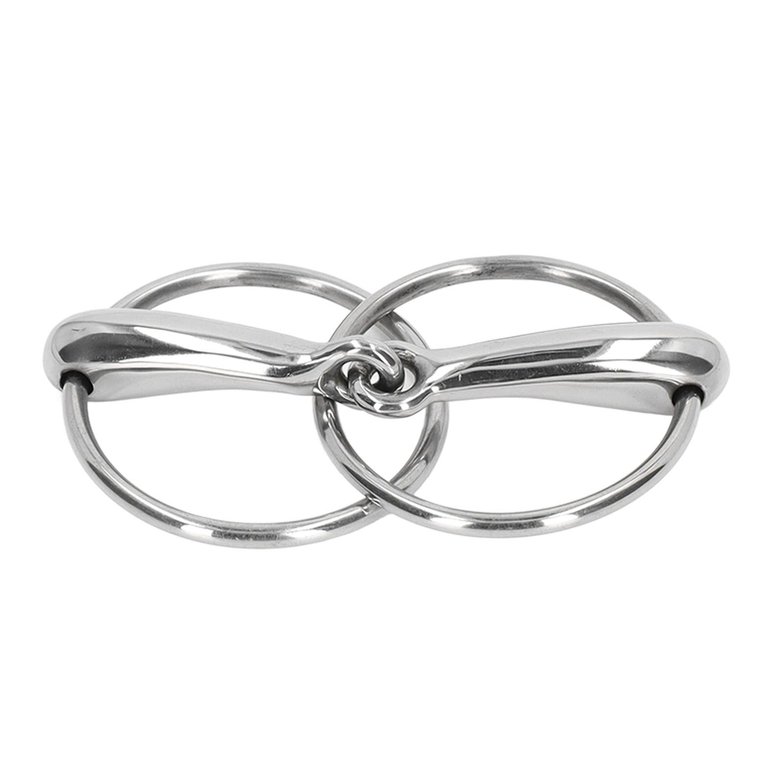 Horse Snaffle Bit Stainless Steel Horse Mouth Bit Jointed Chewing Mouth Roller 135mm image 7