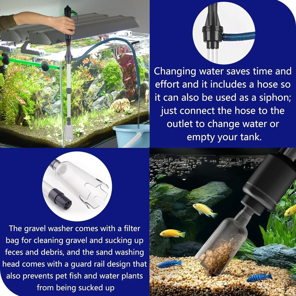 Electric Aquarium Gravel Cleaner Fish Tank Vacuum Gravel Cleaner image 3