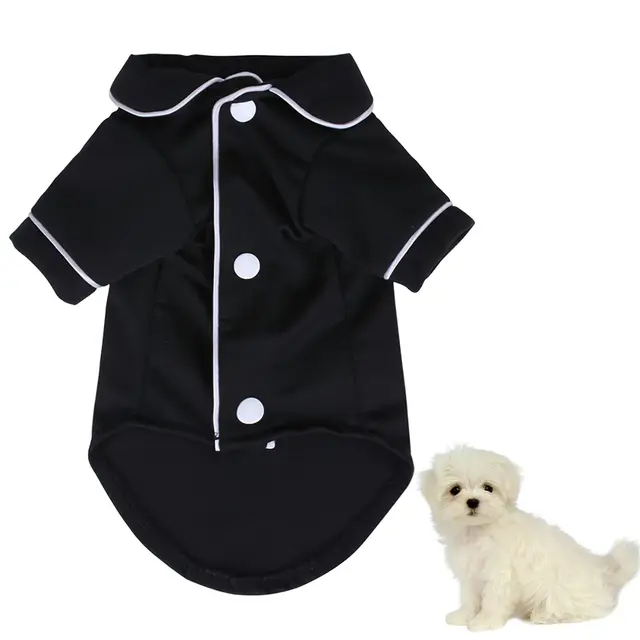 Baby black Dog Pajamas for Girl Small Medium Dogs