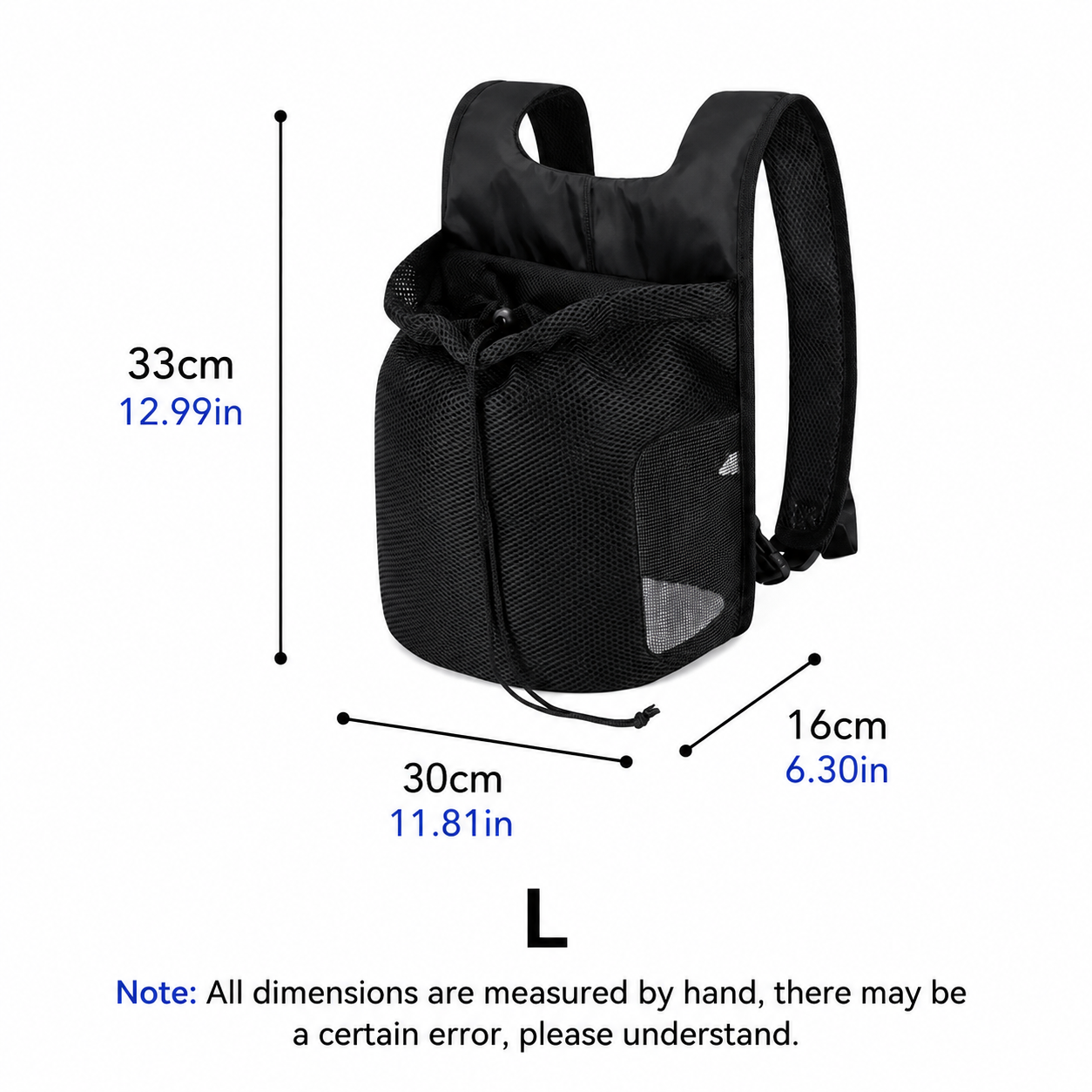 Ventilated Pet Carrier Backpack for Cats and Small Dogs, Pink, L/Small image 3