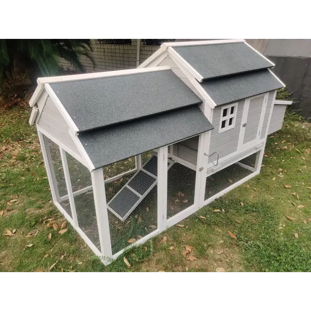 YES4PETS 230 CM XL Chicken Coop Rabbit Hutch Guinea Pig Cage Ferret House
