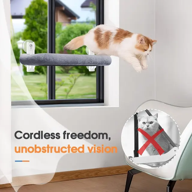 Gray cat bed window cat bed