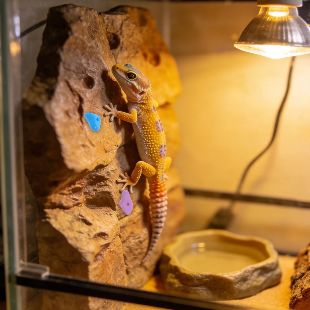 Bearded Dragon Climbing Rock Resin Assorted Color for Reptile Enclosure image 4