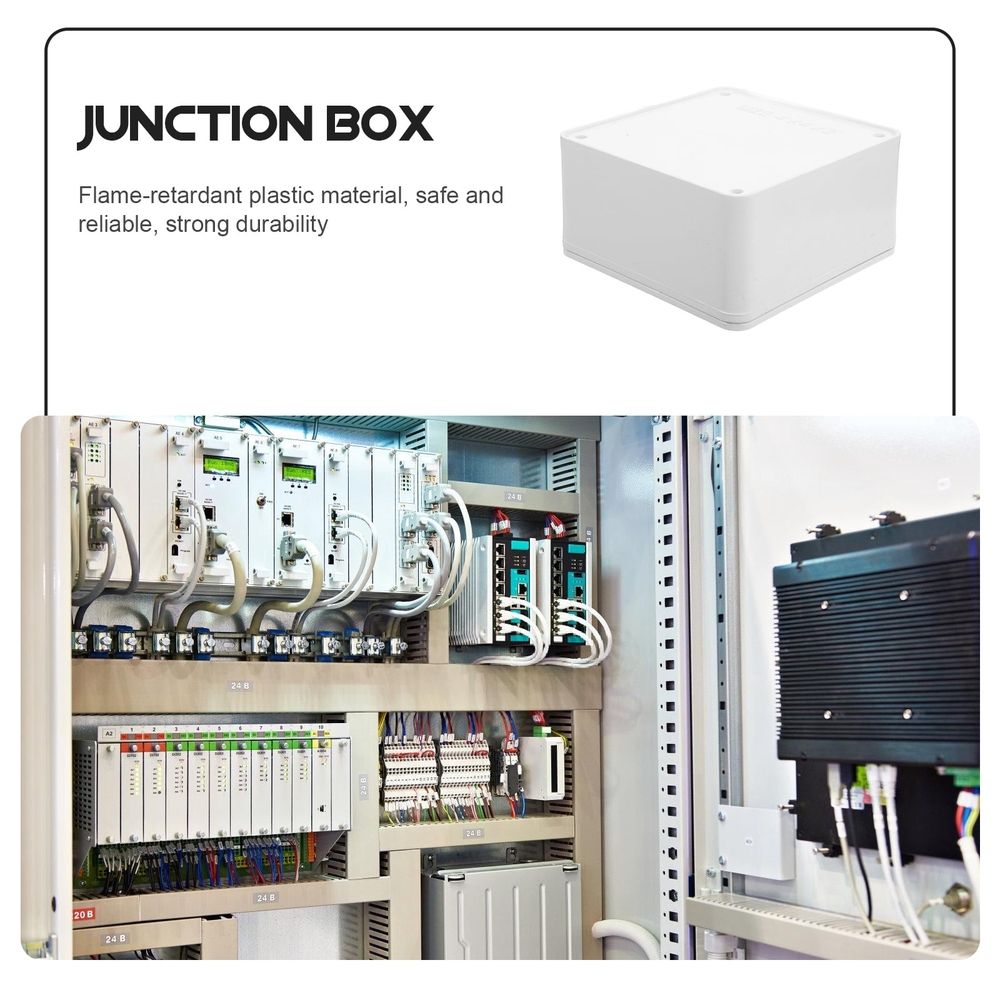 White PVC Electrical Junction Box image 4