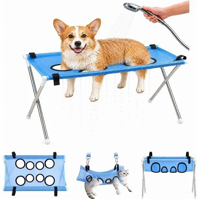 Clearance!! Foldable Pet Grooming Hammock Stand