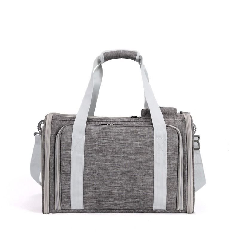 Expandable Airline Approved Pet Carrier – Dual-Side Expansion – Adjustable Straps, Grey image 2