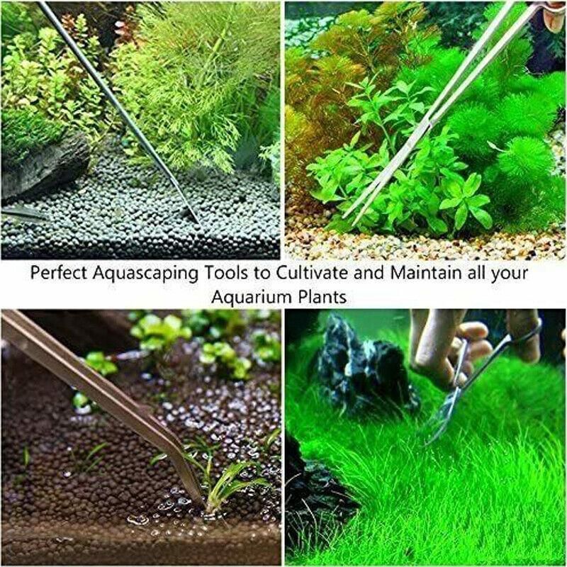 Stainless Steel Aquarium Tool Set Tweezers Scissors Spatula Kit 4 5 6PCS - 6PCS Tool +… image 5