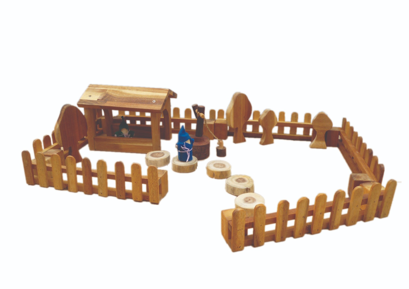 Wooden fence- set of 4 image 4