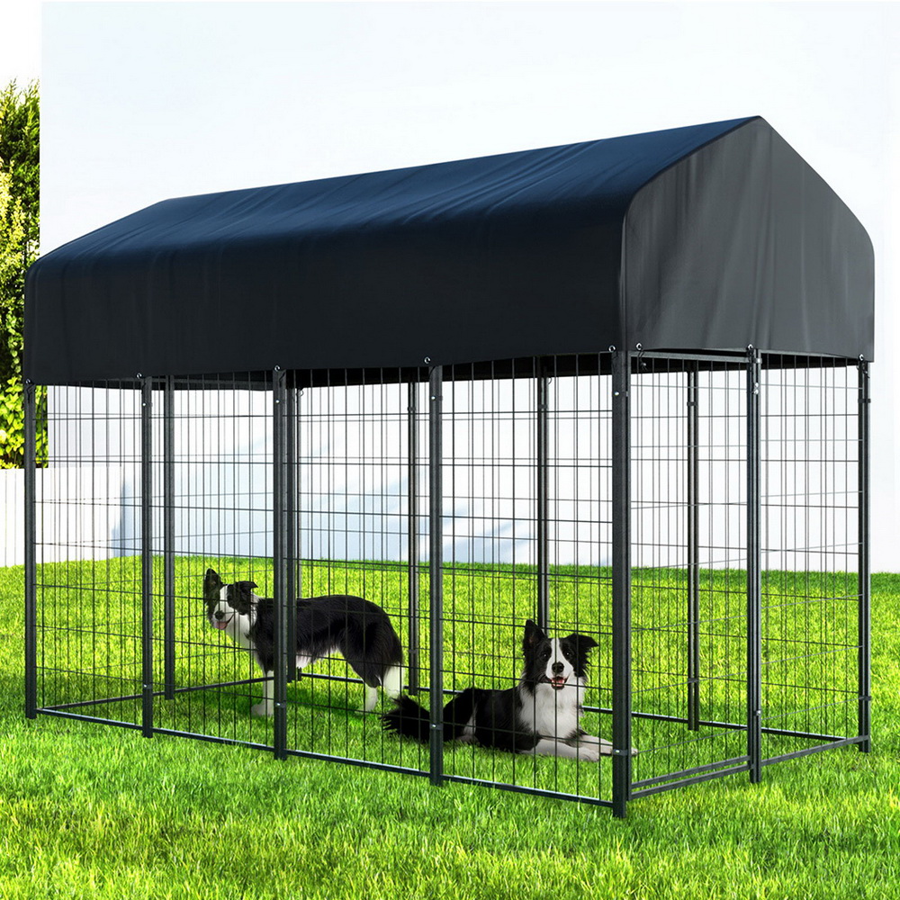 i.Pet Dog Kennel Extra Large House Outdoor Playpen Pet Puppy Metal Backyard image 7