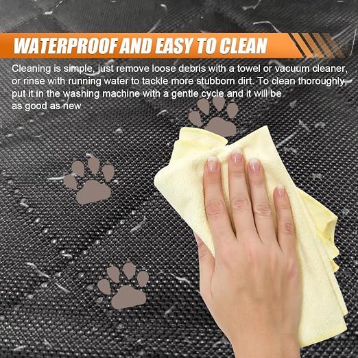 600D Dog Bench Car Seat Cover, Black image 5