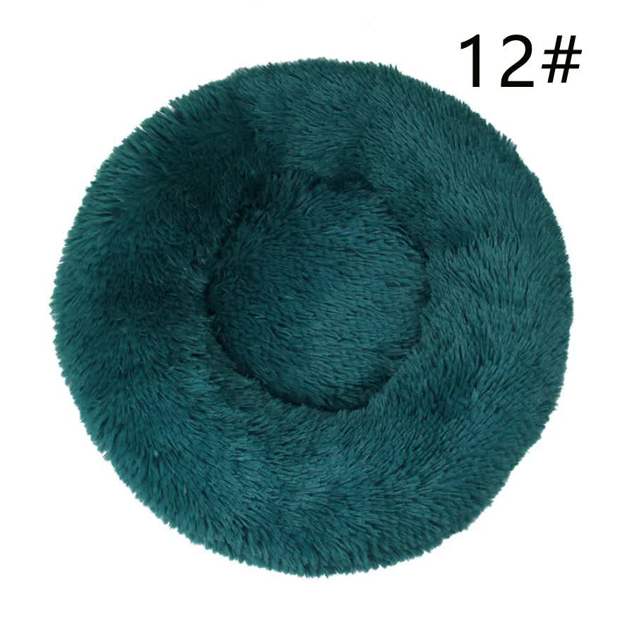 Calming Donut Pet Bed -Soft Faux Fur