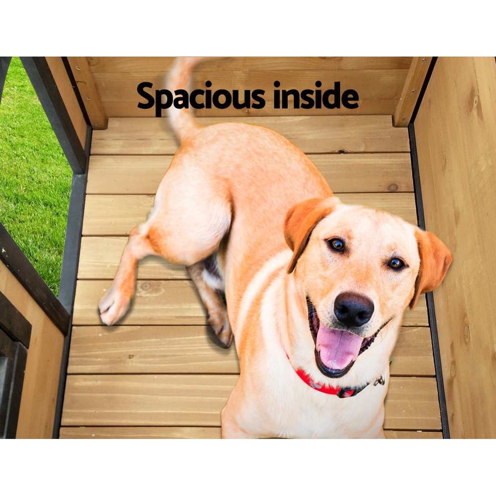 i.Pet Dog Kennel Extra Large Wooden Outdoor Indoor Puppy Pet House Cabin Crate… image 7