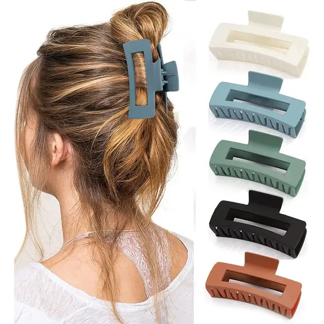 5 Pcs Hair Claw Clips-Nonslip Large Claw Clip Strong Hold Hair Clips…, 5 Piece