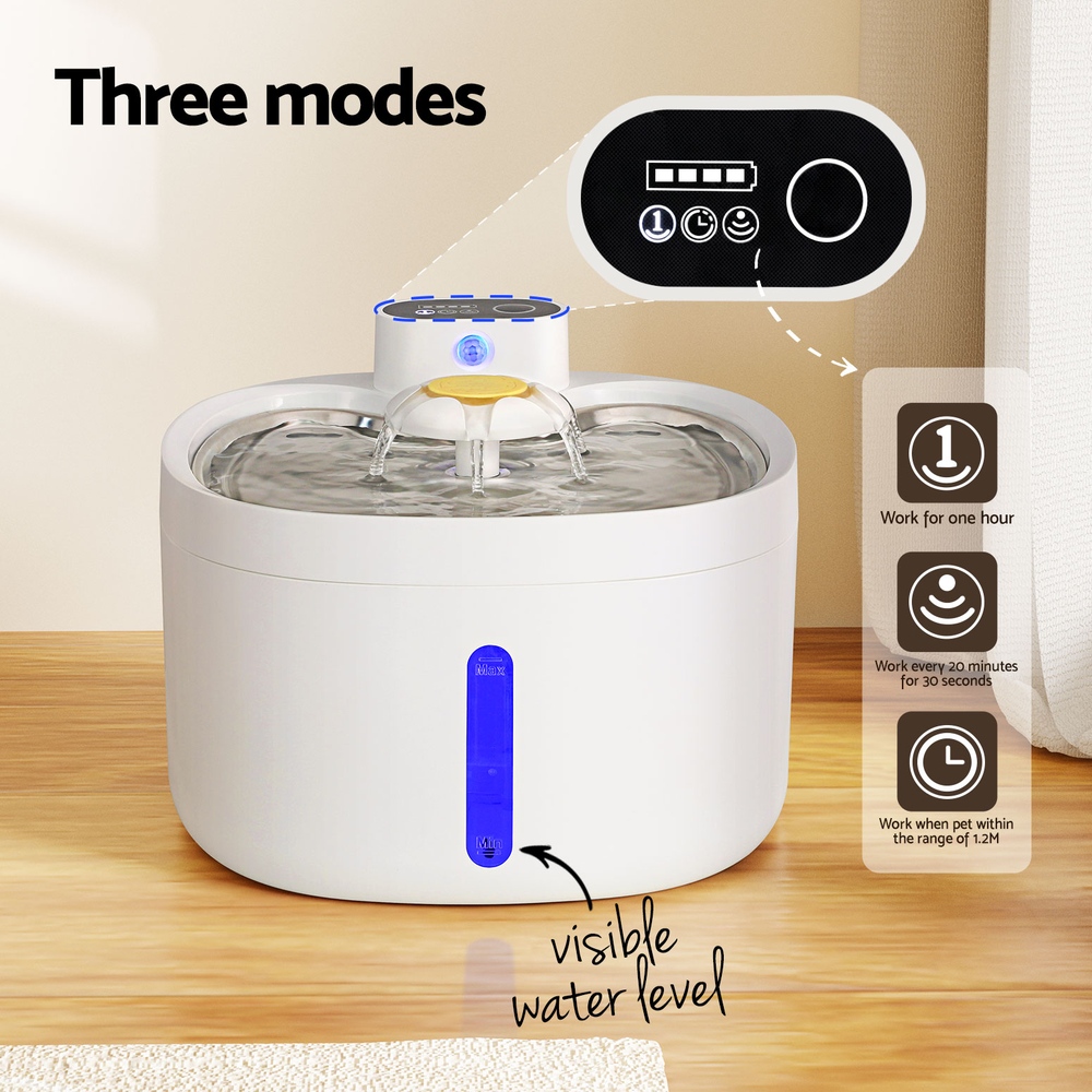 i.Pet Pet Water Fountain Feeder Dispenser Filter Dog Cat Drinking Automatic 2.6L image 4