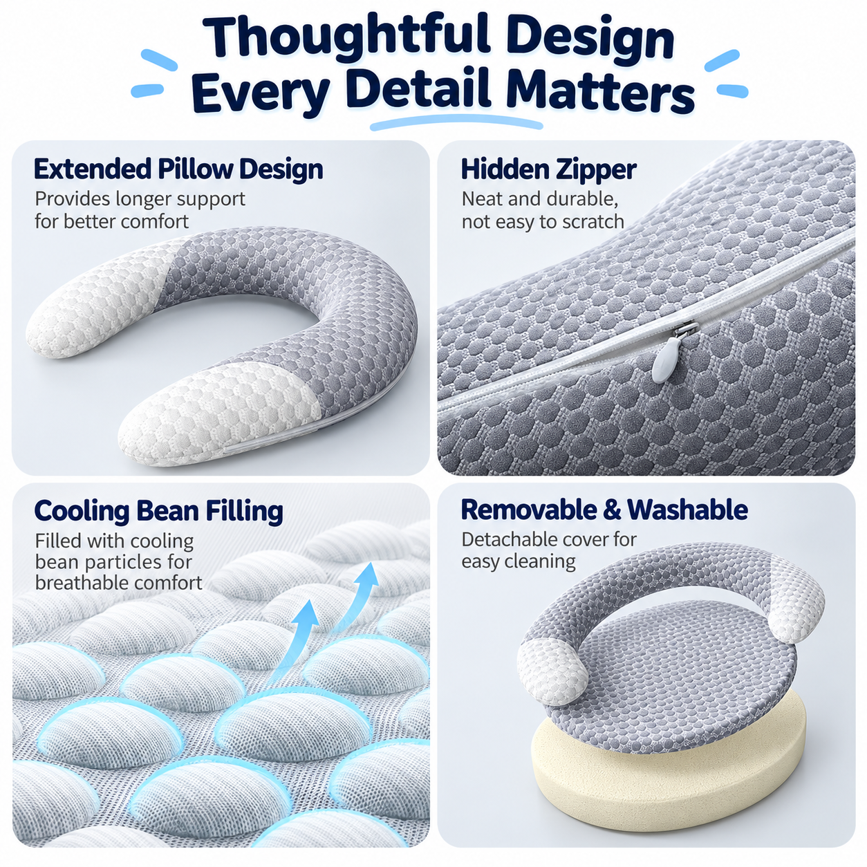Breathable Cooling Pet Bed - 60 x 40 cm Washable Cat and Dog Summer…, 60 × 40cm image 4