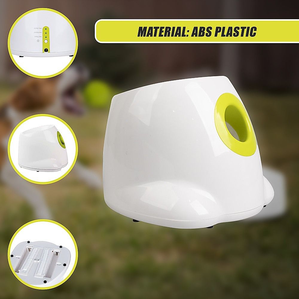 Dog Ball Launcher Thrower Automatic Tennis Fetch Throwing Machine 3 Balls image 10