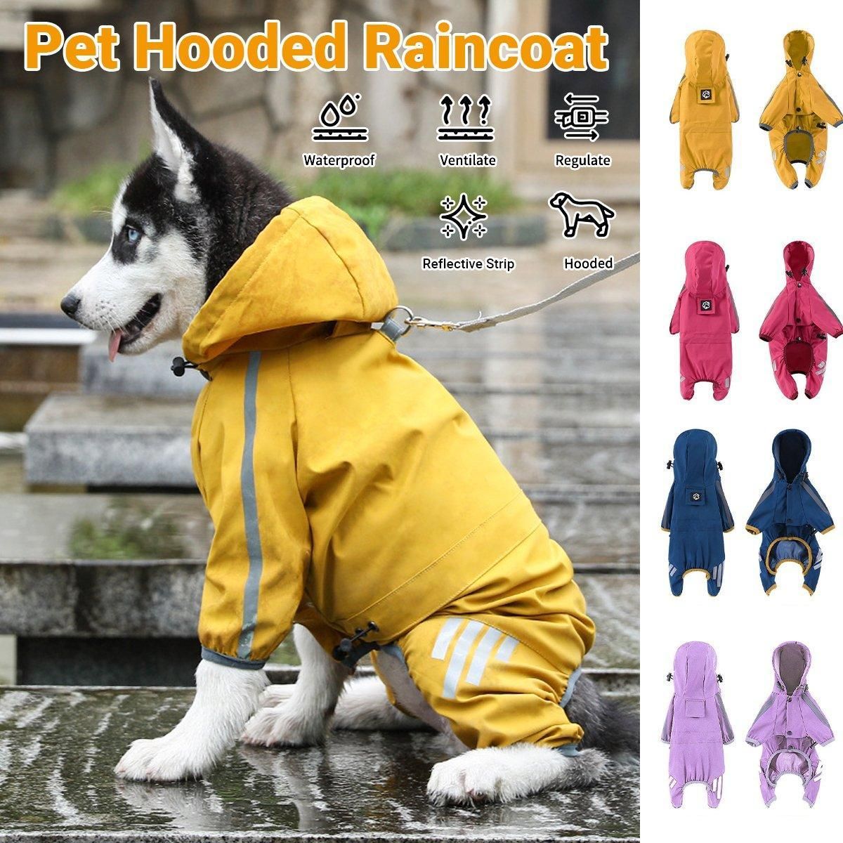 Waterproof Four Corner Pet Raincoats In Large Medium And Small Sizes Are Suitable…, S image 2
